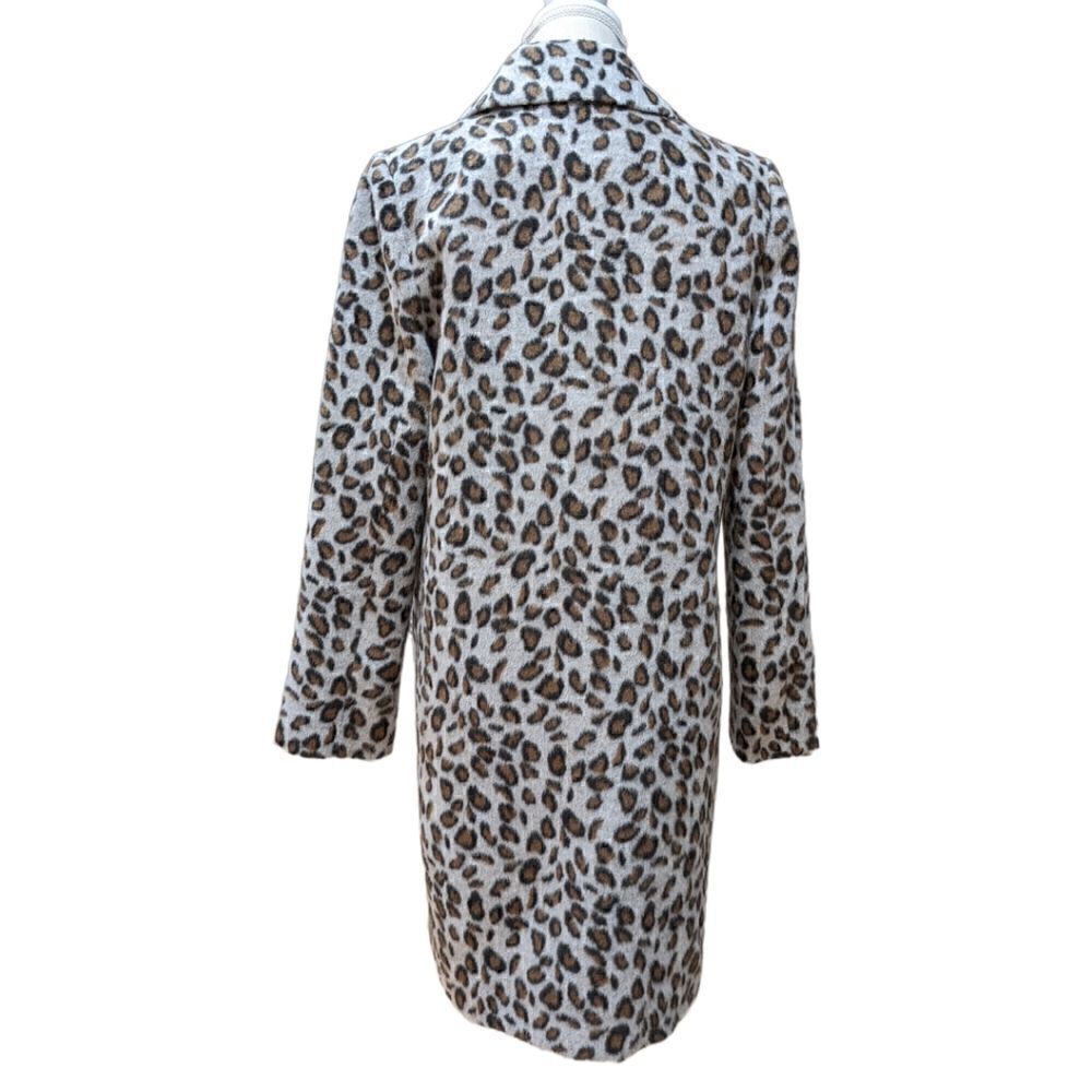 Pink Martini Collection Leopard Print Long Coat Size S - Picture 5 of 13